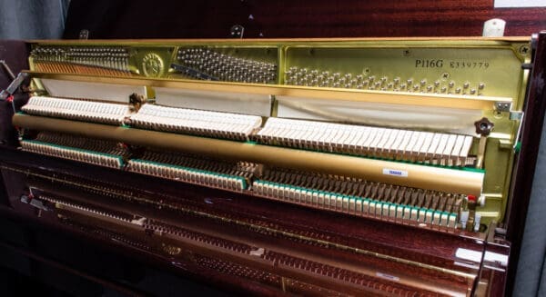 Yamaha P116 Upright in Polished Mahogany