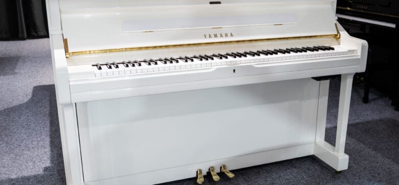 Yamaha U1 Disklavier Silent Upright in Polished White, 2006