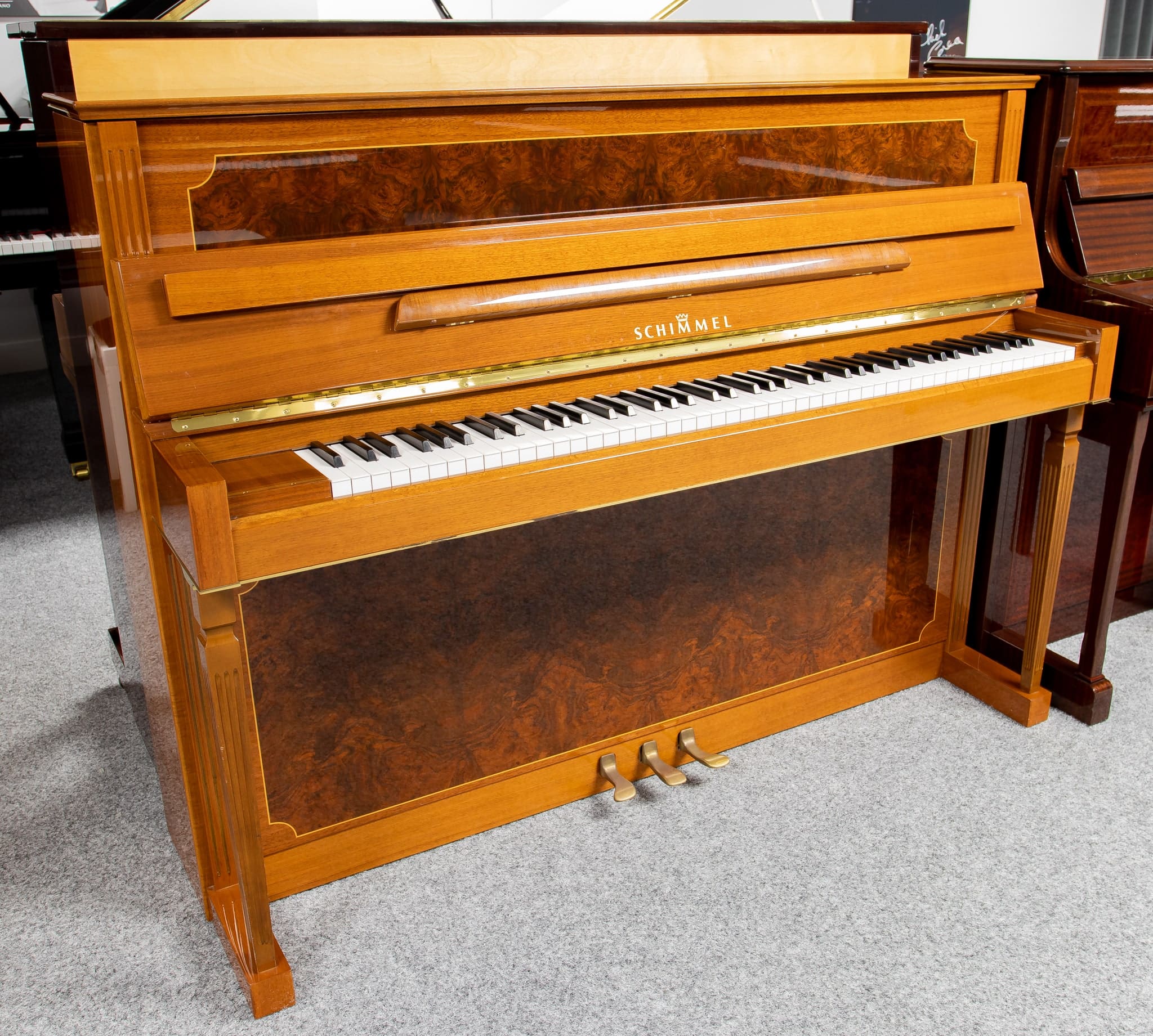 Schimmel 112 Empire Upright, early 1990's - Richard Lawson Pianos