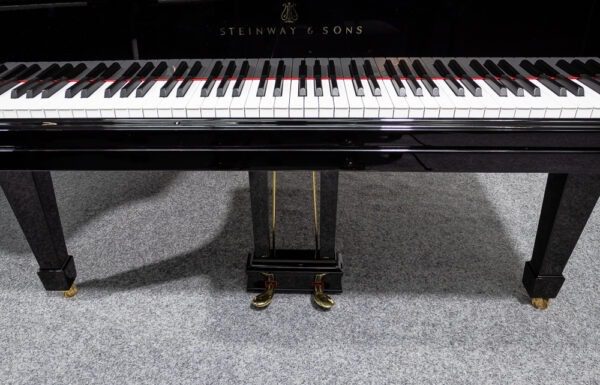 Steinway model O grand pedals