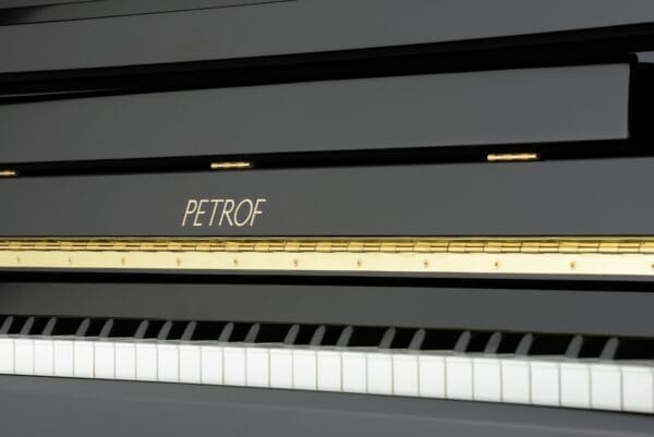 Petrof P122 N2 Polished Ebony Keys