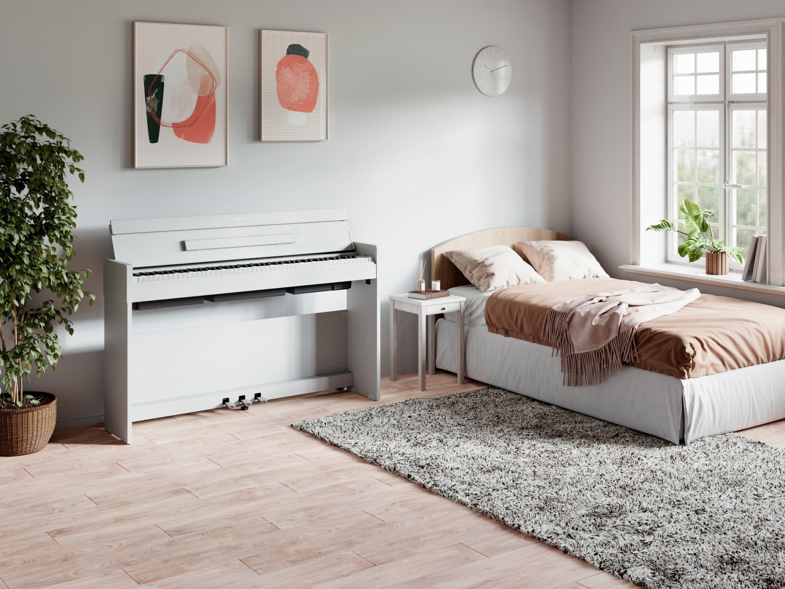 Yamaha YDP S35 Arius Digital White Location