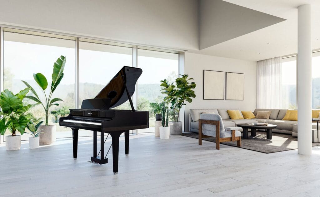 Yamaha CLP895 Clavinova Digital Piano in Polished Ebony - Image 3